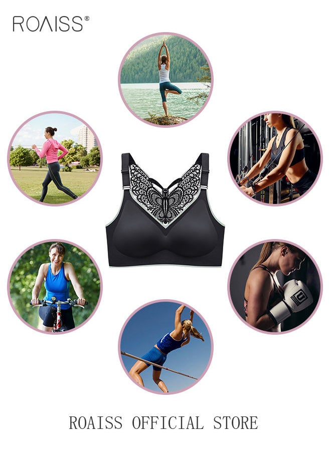 roaiss - Latex Bra No Steel Ring With Chest Pad Underwear Gathered No Trace Large Size Vest Style Bra for Women - Image 1