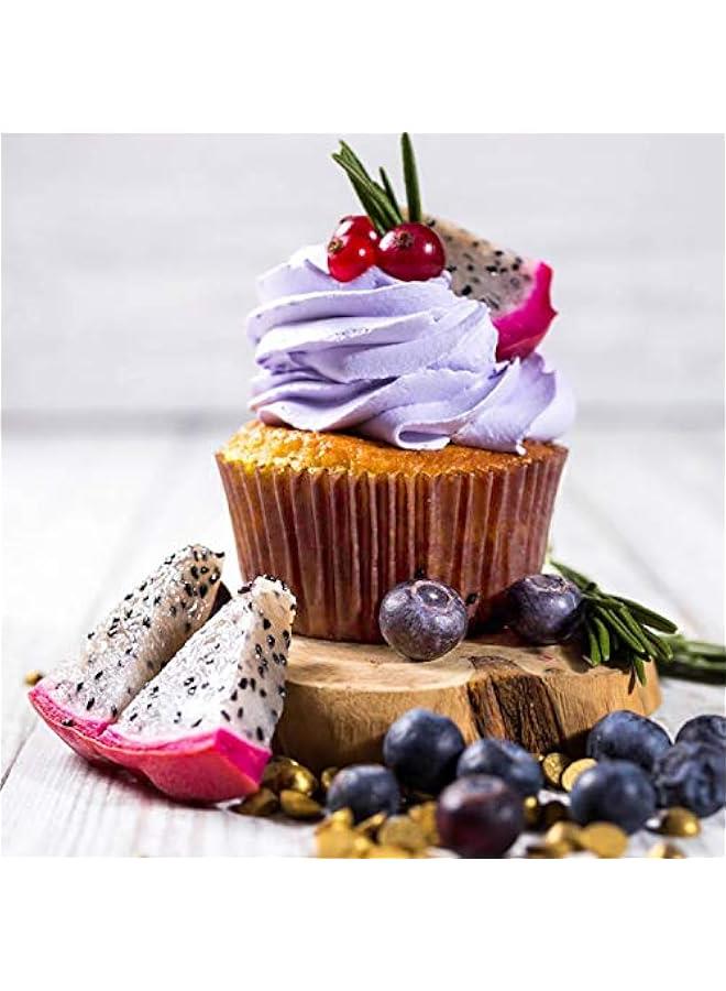 Standard Natural Cupcake Liners 500 Count, No Smell, Grease-Proof Paper Muffin Liners, Food-grade Baking Cups for Cupcakes, Muffins, Nuts - Image 2