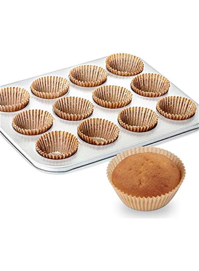 Standard Natural Cupcake Liners 500 Count, No Smell, Grease-Proof Paper Muffin Liners, Food-grade Baking Cups for Cupcakes, Muffins, Nuts - Image 4