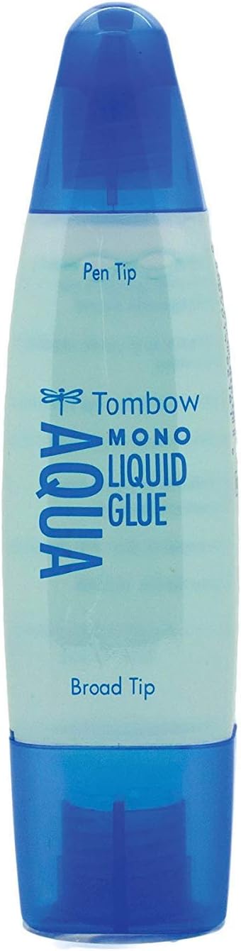 Tombow Tombow 52180 MONO Aqua Liquid Glue 169 Ounce 1Pack Dual Tip Dispenser for Precise to Full Coverage Application that Dries Clear 2Pack - Image 1