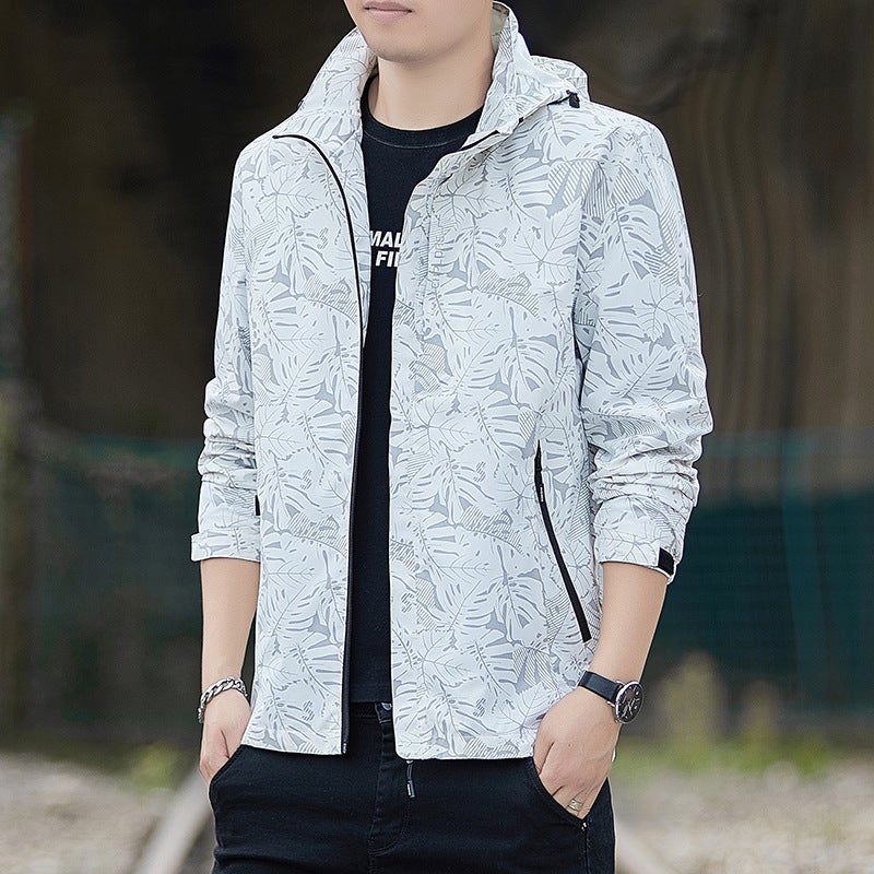 2022 Collar Korean Style Hooded Fashion Trendy Couple'S Thin Top Jacket Coat Casual Jacket For Men And Women - Image 4
