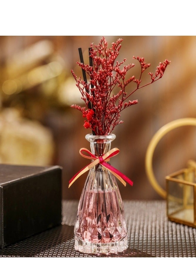 Flower Reed Diffuser Set Scent Diffuser With Sticks Home Fragrance Flower Diffuser For Home Office Bathroom Shelf Decor Shangri-La Scented 100ml 