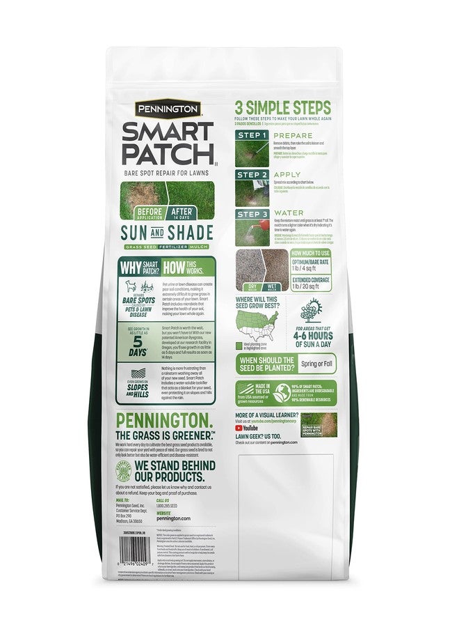 Pennington Smart Patch Sun and Shade Mix 10 lb - Image 2