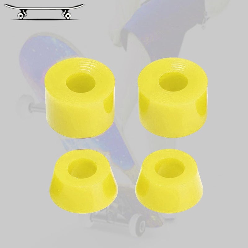 كلاراكو 4 قطع من جلبات محاور ألواح التزلج الناعمة 92A، مقاس 11x16 مم، محاور 7 بوصة، جلبات مخروطية، طقم ممتص صدمات، ملحقات تثبيت - Image 5