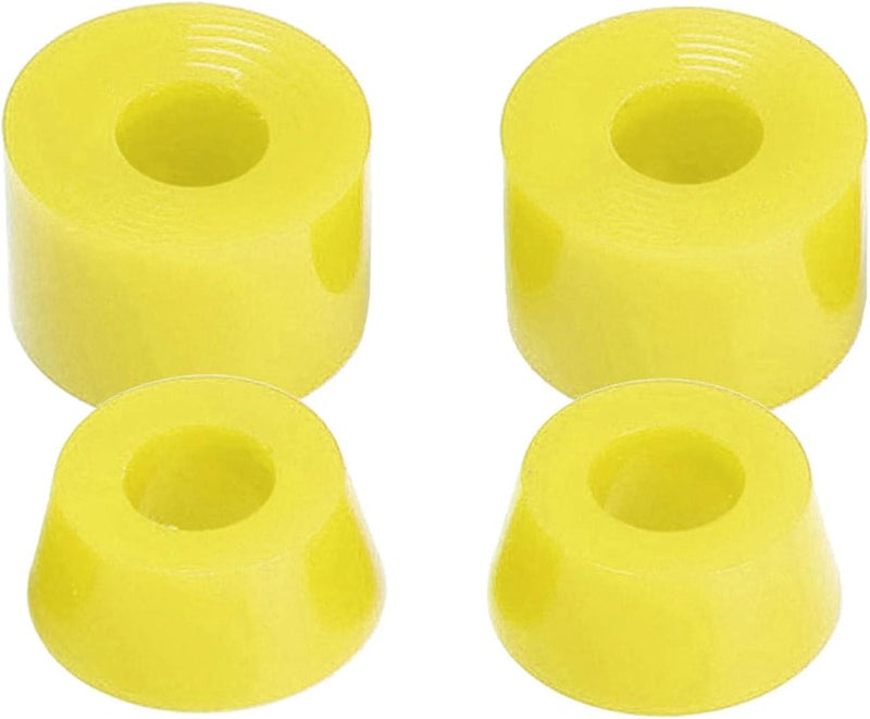 كلاراكو 4 قطع من جلبات محاور ألواح التزلج الناعمة 92A، مقاس 11x16 مم، محاور 7 بوصة، جلبات مخروطية، طقم ممتص صدمات، ملحقات تثبيت - Image 1