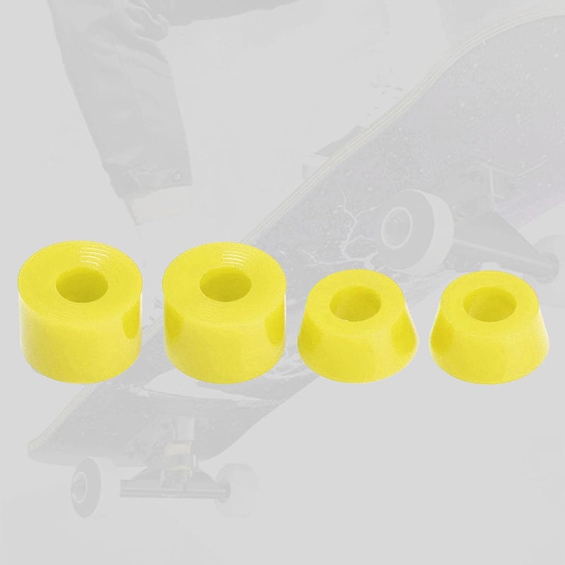 كلاراكو 4 قطع من جلبات محاور ألواح التزلج الناعمة 92A، مقاس 11x16 مم، محاور 7 بوصة، جلبات مخروطية، طقم ممتص صدمات، ملحقات تثبيت - Image 2