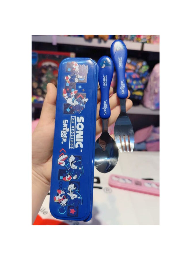 Australian Smiggle Knife And Fork Set Kidsren's Tableware Storage Box Fork Spoon Gift Box Lunch Fork And Spoon Set Box