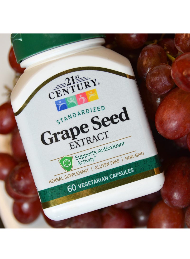 21st Century Grape Seed Extract Standardized 60 Vegetarian Capsules - Image 2