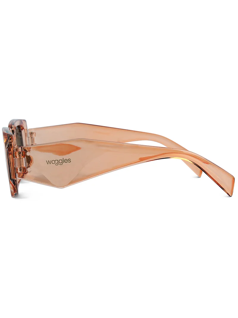 Woggles Stylish Brown Polarized Rectangle Kids Sunglasses