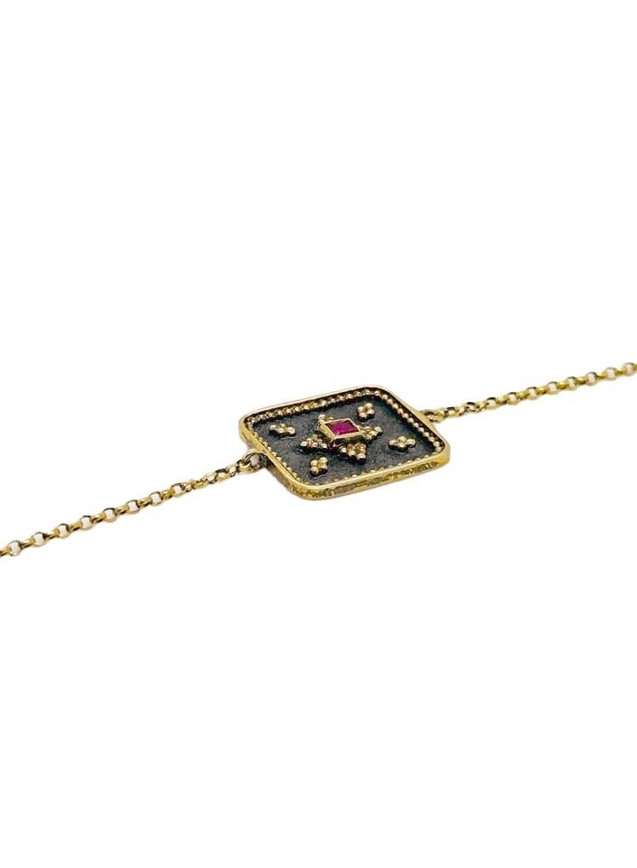 BTC ELLA - Silver Bracelet Gold Plated (SIL0508) - Image 2