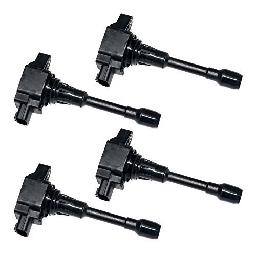 MAS Set of 4 Ignition Coil Pack Compatible with Nissan Infiniti Frontier Altima Versa Sentra Cube NV200 Rogue 20072012 FX50 QX60 QX70 2013 14 16L 24L 25L Replacement for UF549 5C1753