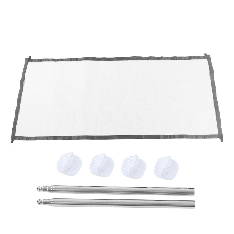 Retractable Dog Gate: Expandable Tear-Resistant Nylon Mesh, Easy Installation - Foldable Baby Gate for Home Doorways, Stairs, Bedrooms & Kitchens - Image 1