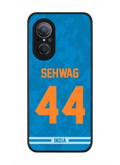 Rugged Black Edge Case for Huawei Nova 9 SE , Slim fit Soft Case Flexible Rubber Edges Thin Cover - Player Name - Virender Sehwag, Jersey Number- 44