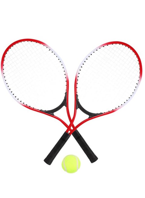 3-Piece Tennis Racket With Ball Set 52.3x22.3cm