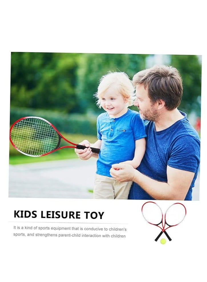 3-Piece Tennis Racket With Ball Set 52.3x22.3cm - Image 2