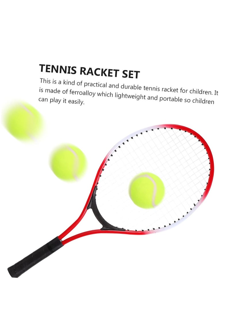 3-Piece Tennis Racket With Ball Set 52.3x22.3cm - Image 3