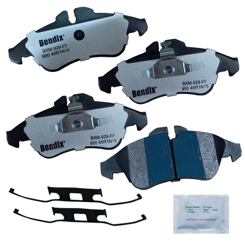 Bendix Fleet Metlok MKD950FM Semi-Metallic Front Brake Pads for Select Models Dodge Sprinter 2500, 3500, Freightliner Mercedes-Benz - Image 3