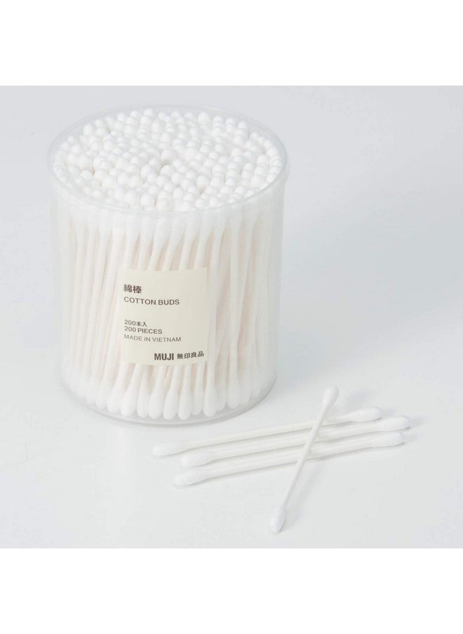 MUJI Muji Cotton Buds 200pcs inside White Color  - Image 2