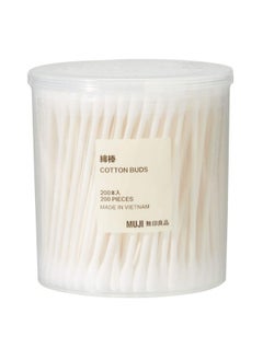 MUJI Muji Cotton Buds 200pcs inside White Color  - Image 1