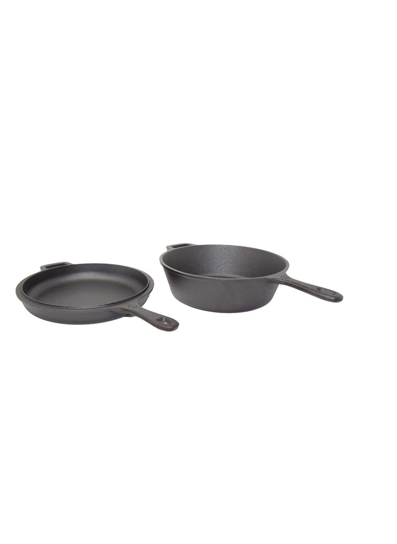 Westinghouse Westinghouse 3-Quart Pre-Seasoned Cast Iron Dutch Oven with 10.25-Inch Skillet Lid – Versatile 2-in-1 Cookware for Indoor & Outdoor Use  - Image 3