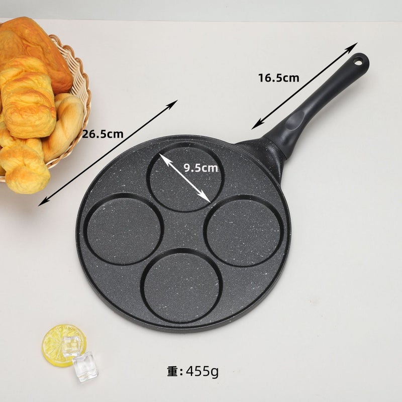 1Pcmulti-Hole Egg Frying Pan Creative Porous Frying Pan Barbecue Plate Household Aluminum Alloy Series - Image 1