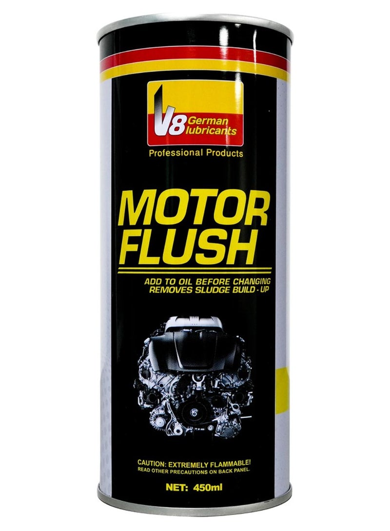 V8 German Lubricants Motor Flush (450ML) – Premium Engine Oil Flush for Clean & Efficient Performance
