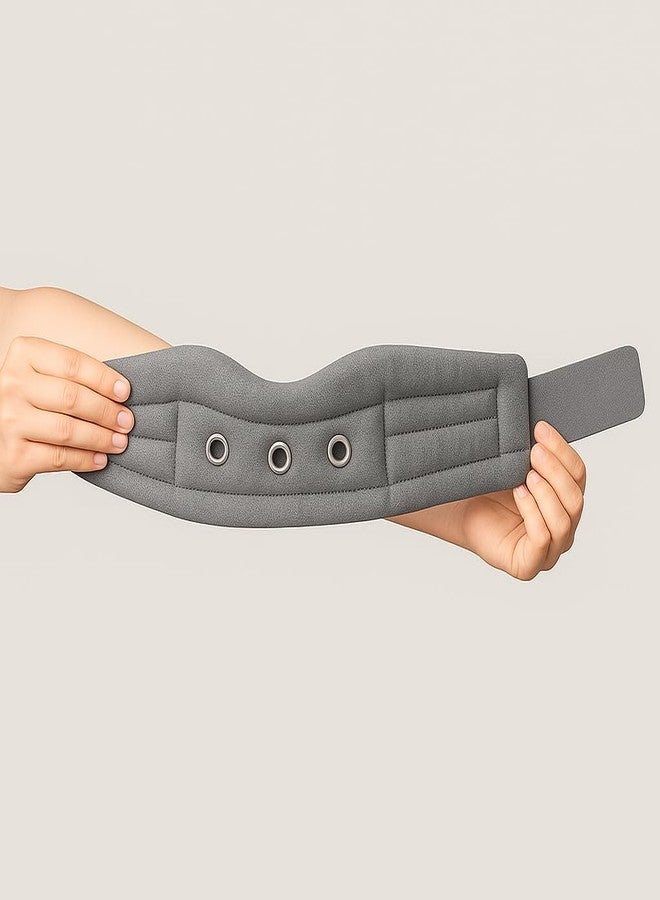 Dr Helix Cervical Collar Orthopedic Neck Support - (Grey - S) Soft Foam Neck Brace - Image 2