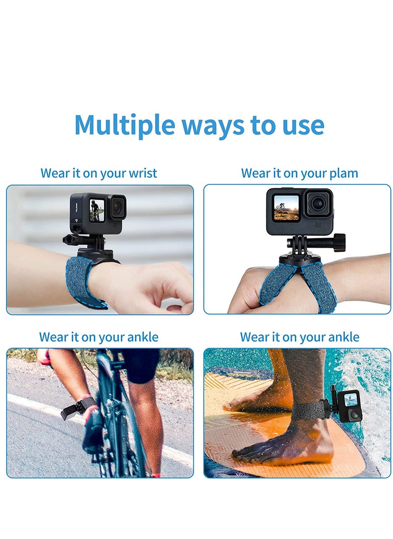 SYOSI حامل حزام المعصم لكاميرا DJI Action 2، حامل حزام الذراع القابل للتعديل 360 درجة، GoPro Max Hero10 Hero9 8 7، ملحقات الكاميرا، ملحقات الرياضة الخارجية  - Image 2