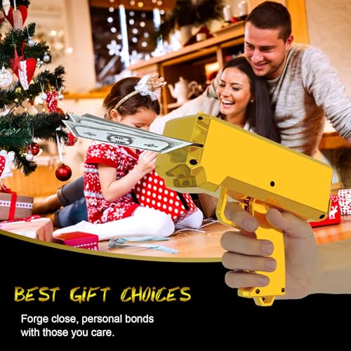 Gusil Money Gun Shooter Cash Cannon Bills Gun Make It Rain Toy GunHandheld Spary Cash Gun for Game Movies Party Supplies - Image 5