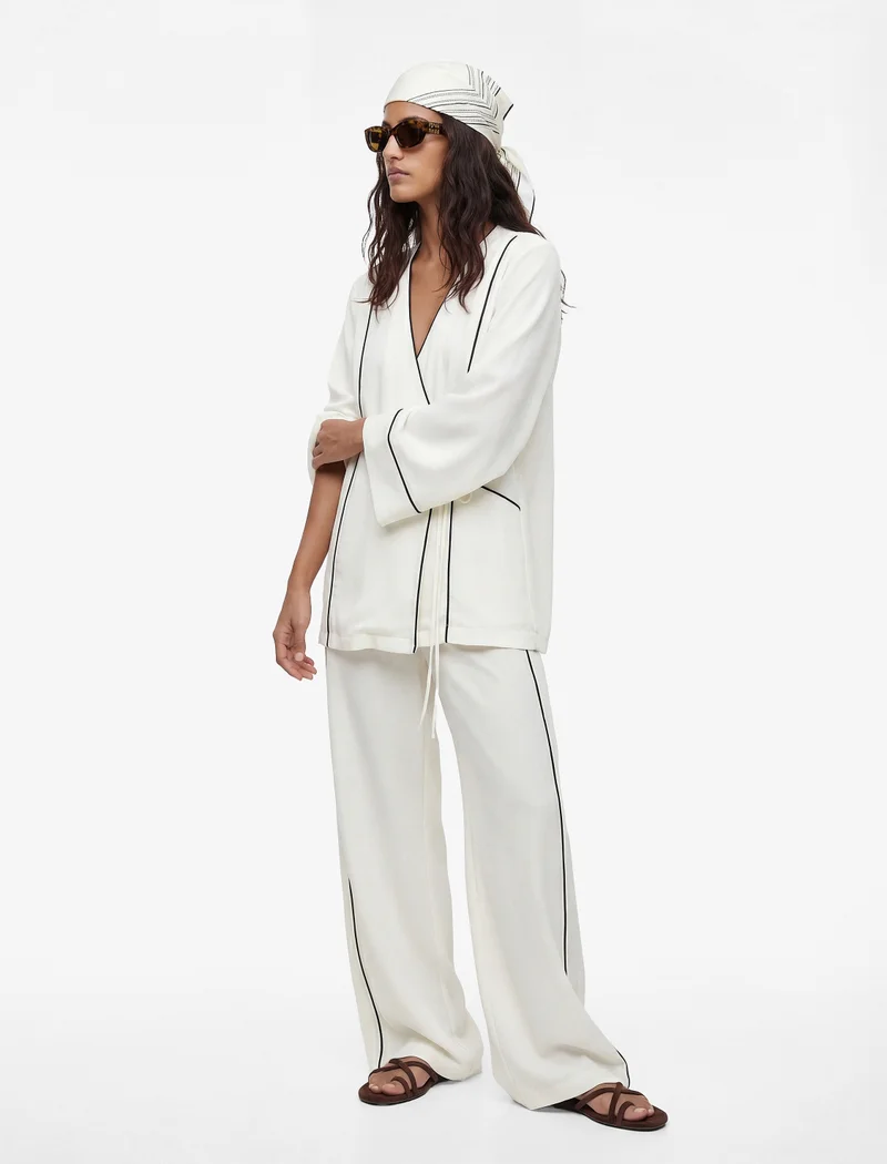 كوتون Viscose Wrap Kimono