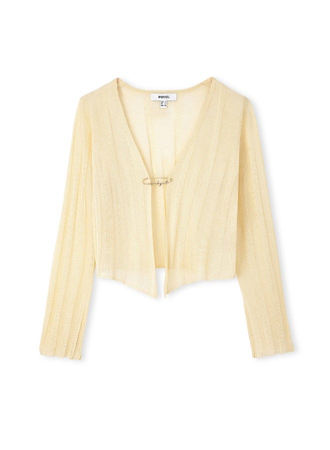 Ipekyol Cardigan With Metal Charm Logo - Image 4