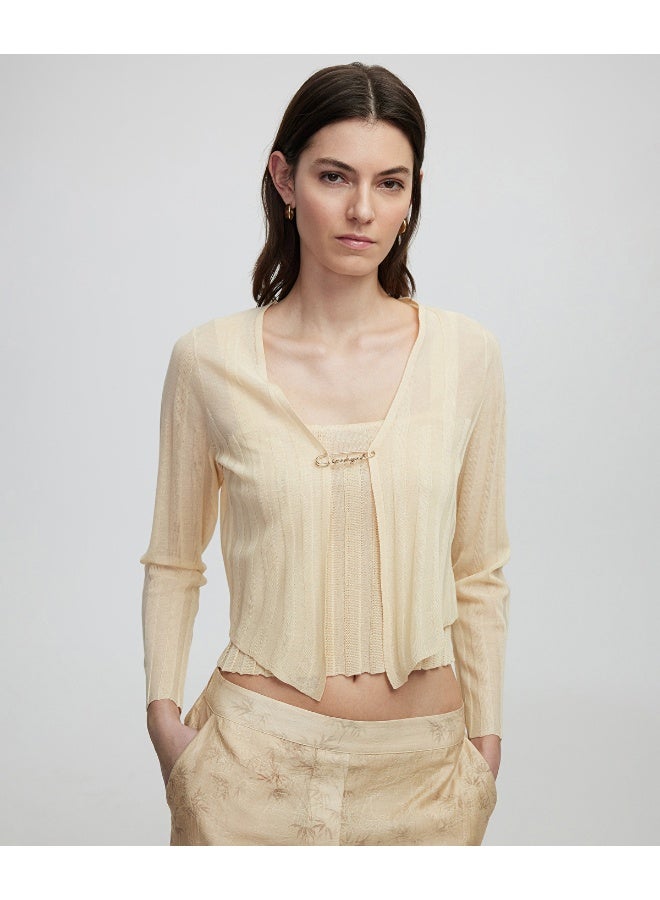 Ipekyol Cardigan With Metal Charm Logo - Image 1