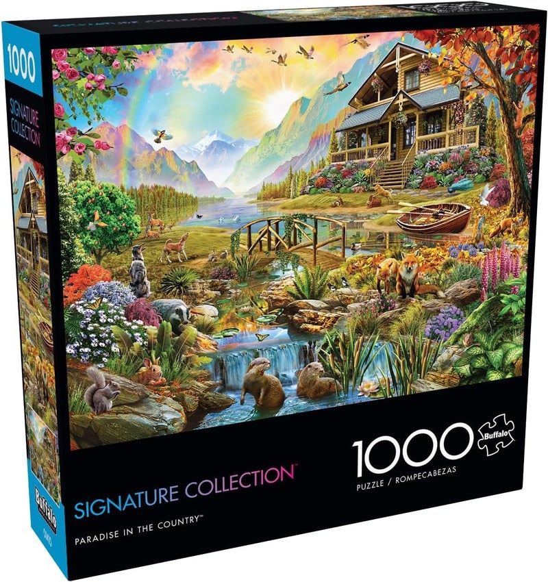 Buffalo Games Adrian Chesterman Paradise in The Country 1000 Piece Jigsaw Puzzle for Adults Challenging Puzzle Perfect for Game Nights Finished Size is 2675 x 1975