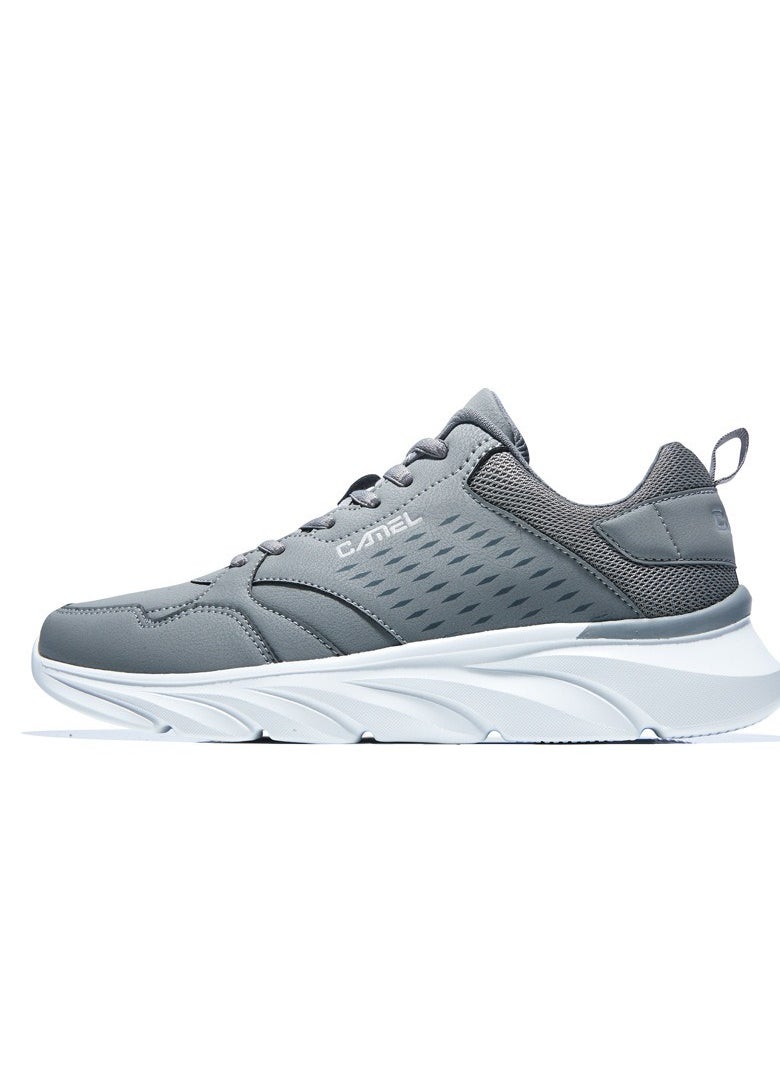 camel Leather Waterproof Running Shoes  - Image 1