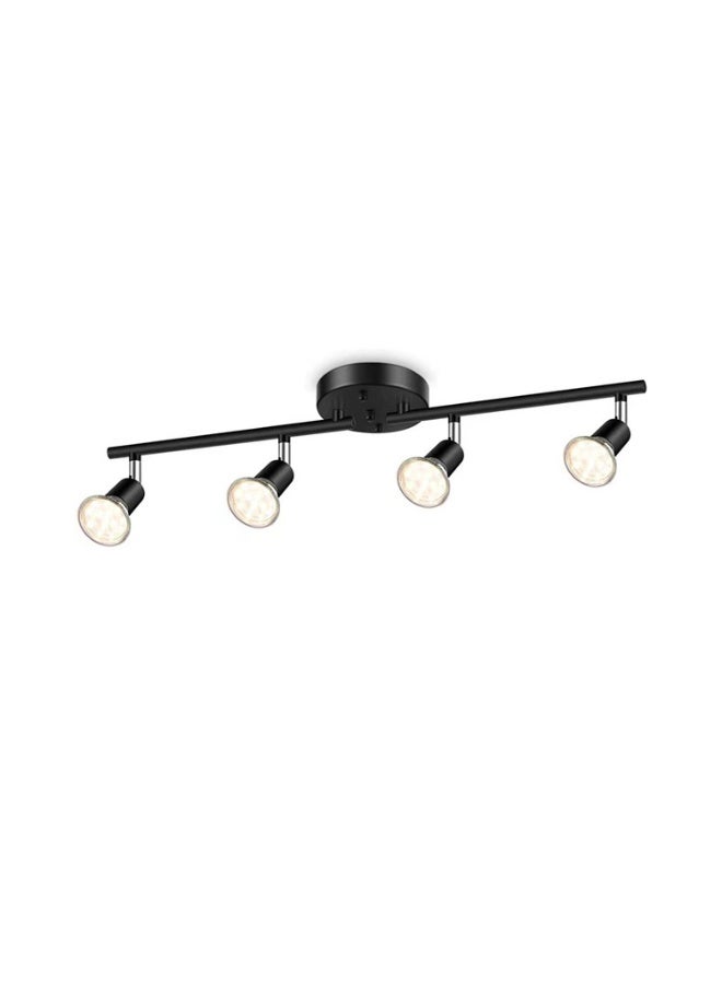 Modern minimalist wrought iron spotlight decorative lighting Showroom surface-mounted feature wall illumination Adjustable four-head spotlight - Image 1