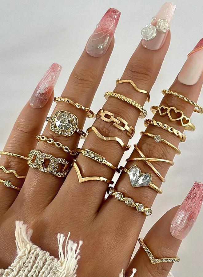 Styli Studded Floral Ring - Image 5