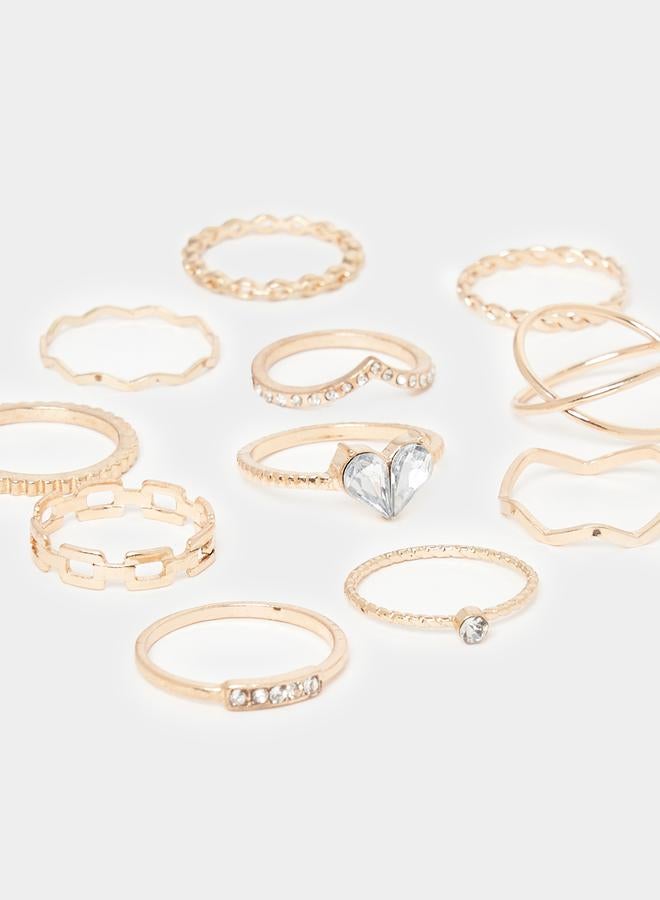 Styli Studded Floral Ring - Image 4