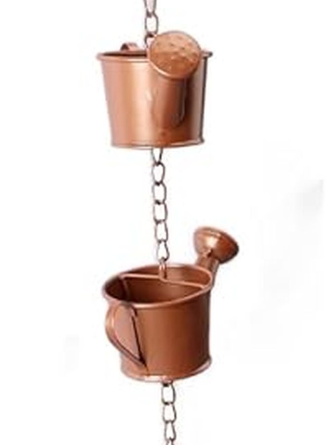 سلسلة مطر الحديد 90 سم تصريف معدني للحديقة سقف فناء فيلا زخرفة - Image 1