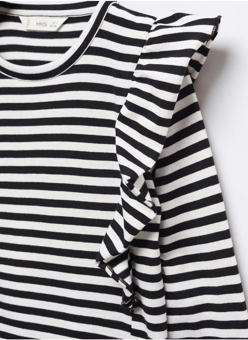 MANGO - Kids Striped T-Shirt - Image 1