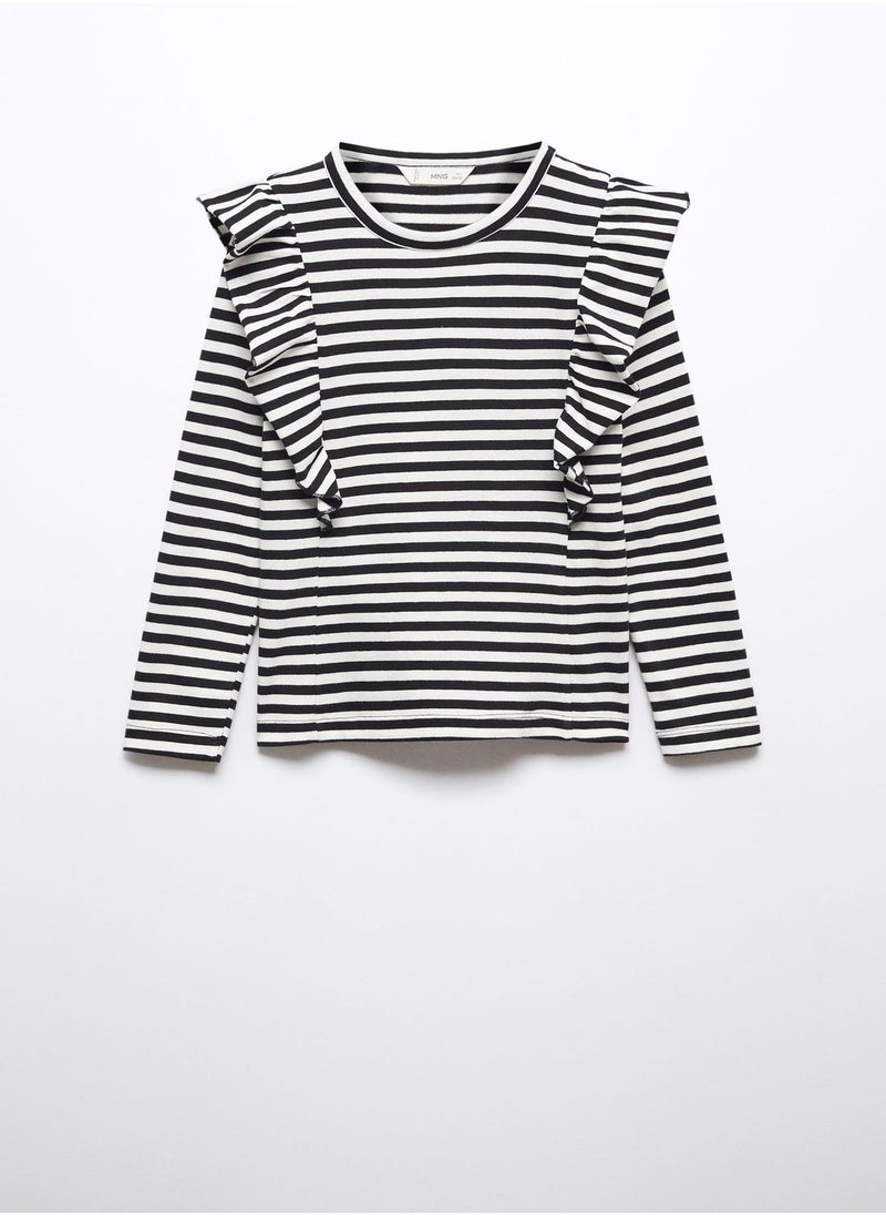 MANGO - Kids Striped T-Shirt - Image 1