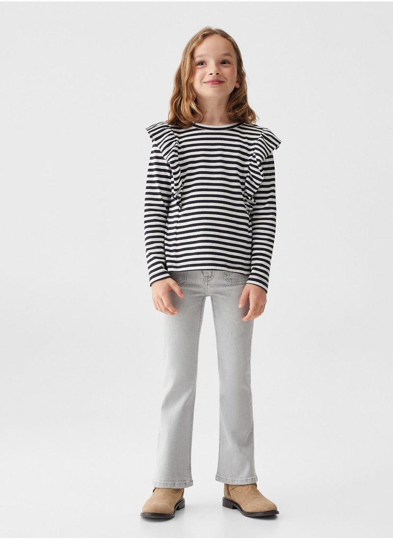 MANGO - Kids Striped T-Shirt - Image 1