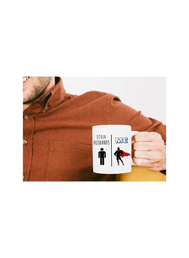 S-TOP My Husband Vs Husbands Funny Coffee Mug Best Anniversary Birthday Valentines Day Gifts For Husband Men Unique Present Idea From Wife Fun Novelty Coffee Cup For Mr, Hubby Gag Gift for Christmas - Image 2