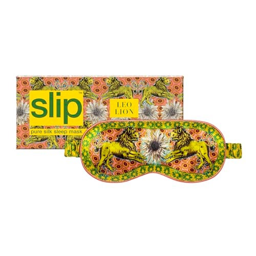 slip Pure Silk Sleep Mask 100 Pure 22 Momme Mulberry Silk Eye Mask Comfortable Sleeping Mask with Elastic Band Filler and Internal Liner Zodiac Collection Leo - Image 1