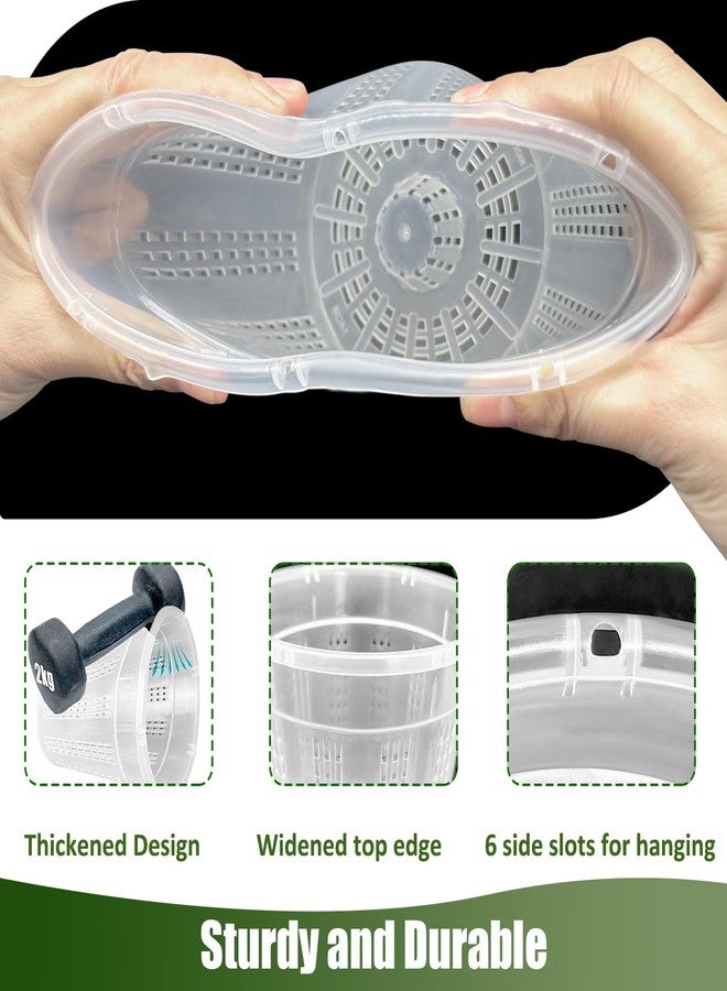 HOLANHING Orchid Pot, 2 Each of 4.3",5.5",6.1" Orchid Pots with Holes, Orchid Pots for Repotting, Plastic Orchid Planter for Indoor Outdoor Plants (2 Each of 4.3",5.5",6.1") - Image 4