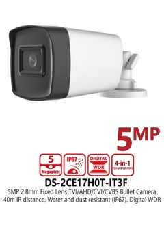 Hivision 5MP Turbo Outdoor Bullet EXIR Camera, Fixed DS-2CE17H0T-IT3F  - Image 1