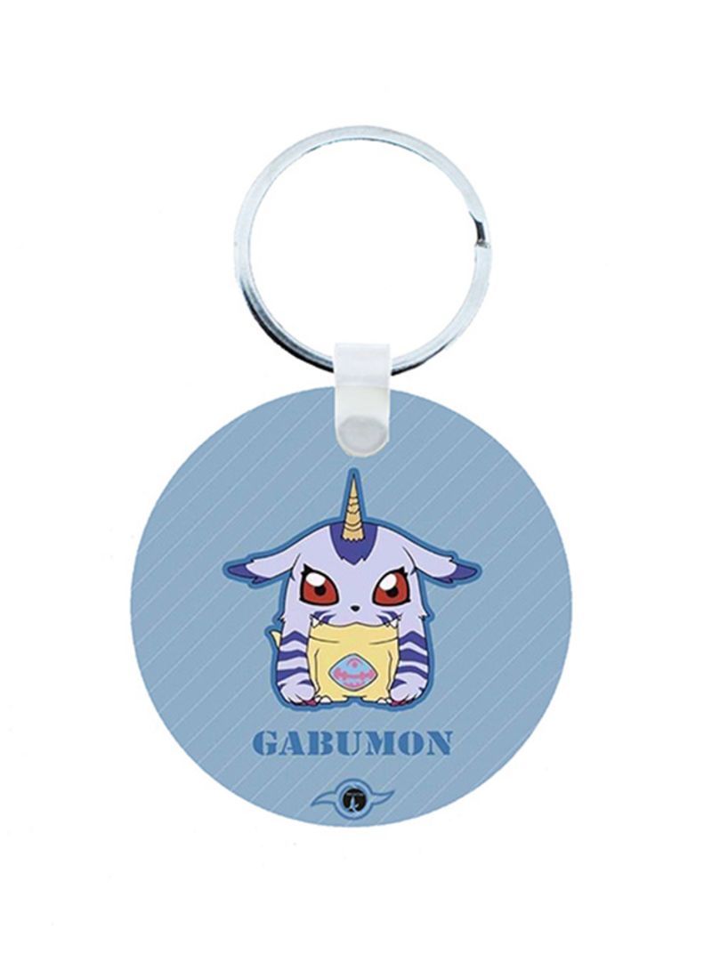 Digimon Anime Wooden Keychain