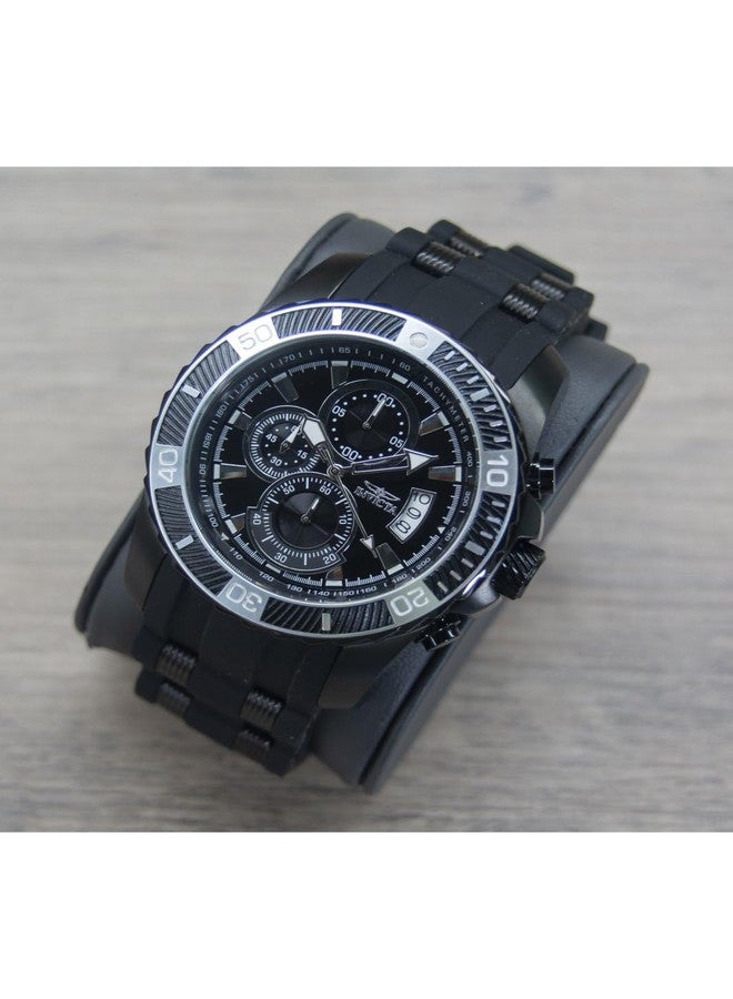 Invicta Men's Pro Diver 45mm Stainless Steel, Silicone Quartz Watch, Black (Model: 22433) - Image 2