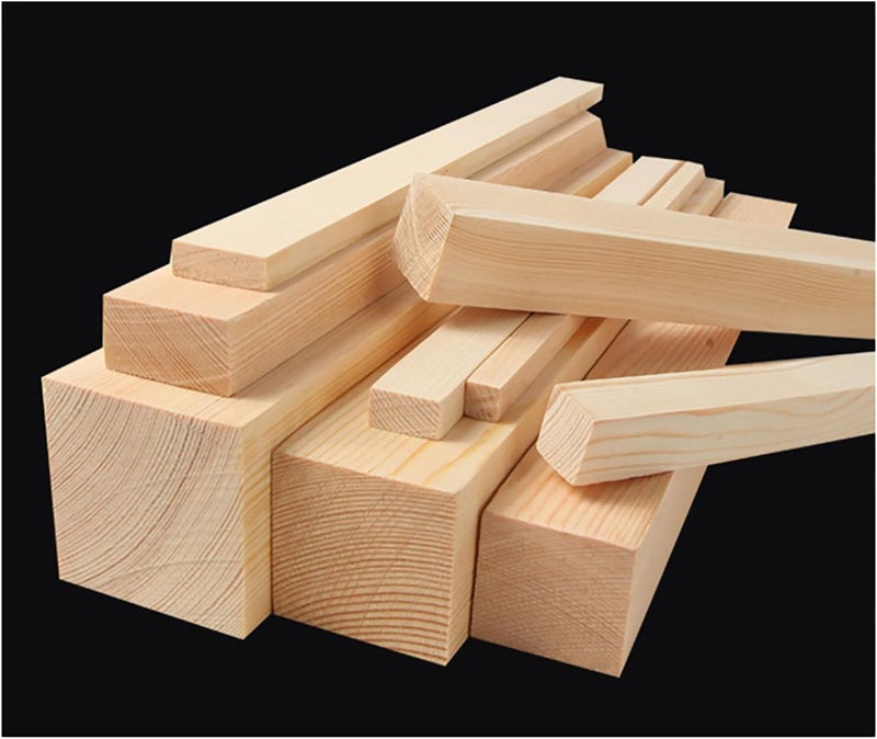 Square Wood Dowels， Unfinished Pine Wood Sticks,Long Dowel Strips Wood Sticks,30Cm Length,4 Pack,4-6Cm Thickness,(4x6cm) - Image 5