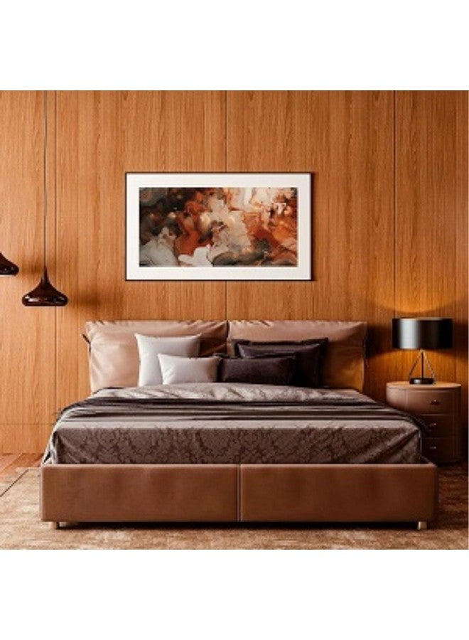 ويسدم ورق جدران خشبي من الفينيل من WISDOM مع نقشات خشبية، ورق لاصق لسطح العمل، ورق لاصق لخزانات المطبخ، ورق لاصق لسطح العمل، 2 قدم × 8 أقدام (خشب بني كريمي) - Image 4