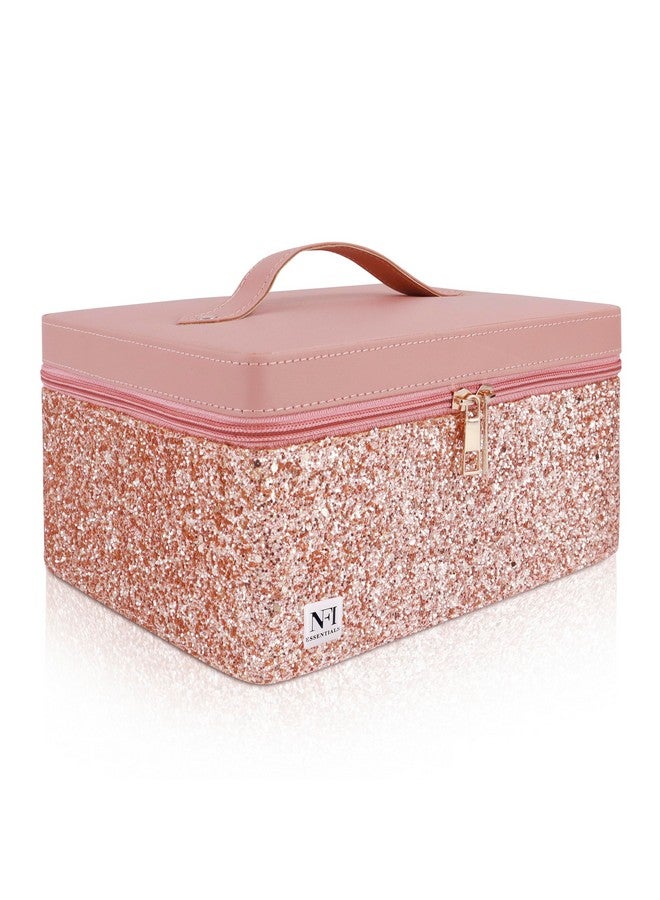 NFI essentials Makeup Organizer Box Makeup Vanity Box Cosmetic Box for Women Bridal Makeup Storage Box Jewelry Box Makeup Kit Box - Image 2